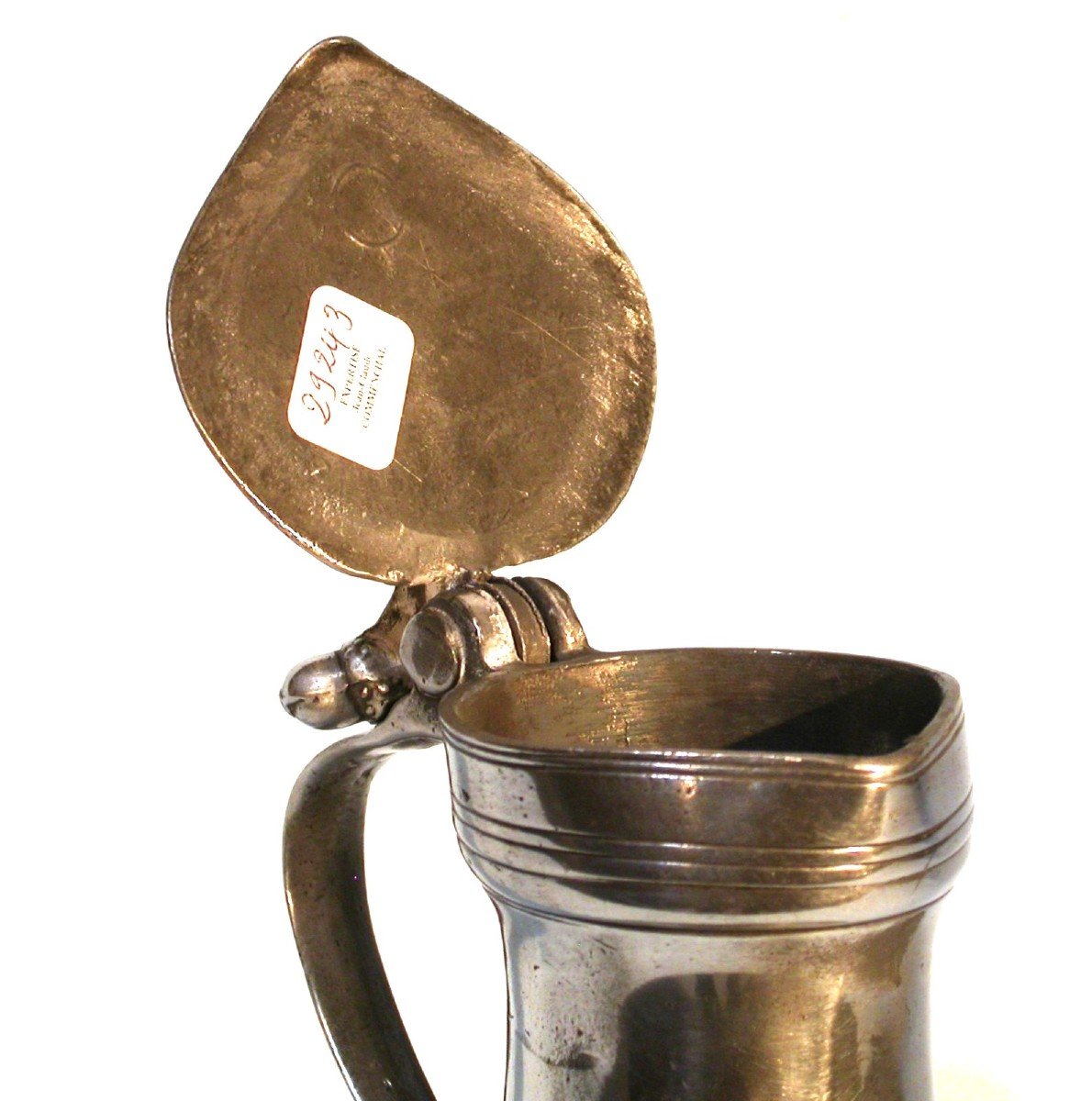 Pewter Wine Pitcher - Lisieux, 18th Century-photo-4