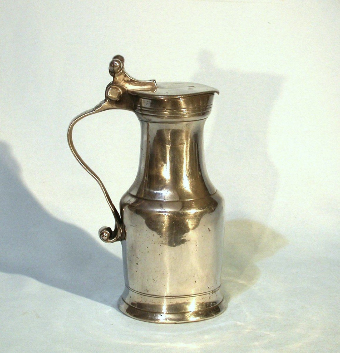 Pewter Wine Pitcher - Lisieux, 18th Century-photo-4