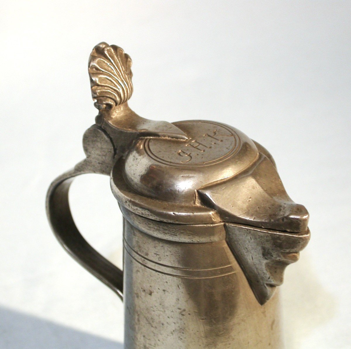 Small Pewter Wine Pitcher - Baden-wurtemberg (?), Late 18th Century-photo-2