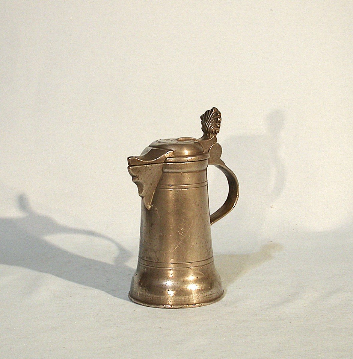 Small Pewter Wine Pitcher - Baden-wurtemberg (?), Late 18th Century-photo-3