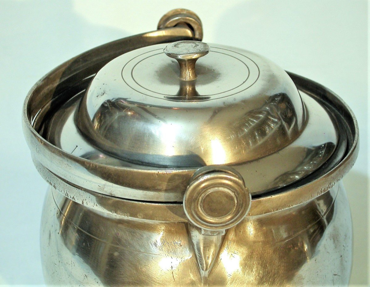 Pewter Dinner Carrier - Ile De France, Circa 1800-photo-2