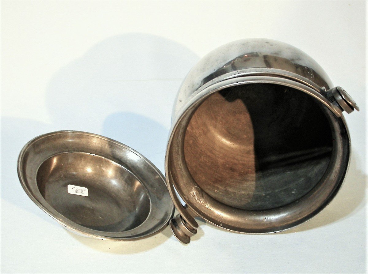 Pewter Dinner Carrier - Ile De France, Circa 1800-photo-3