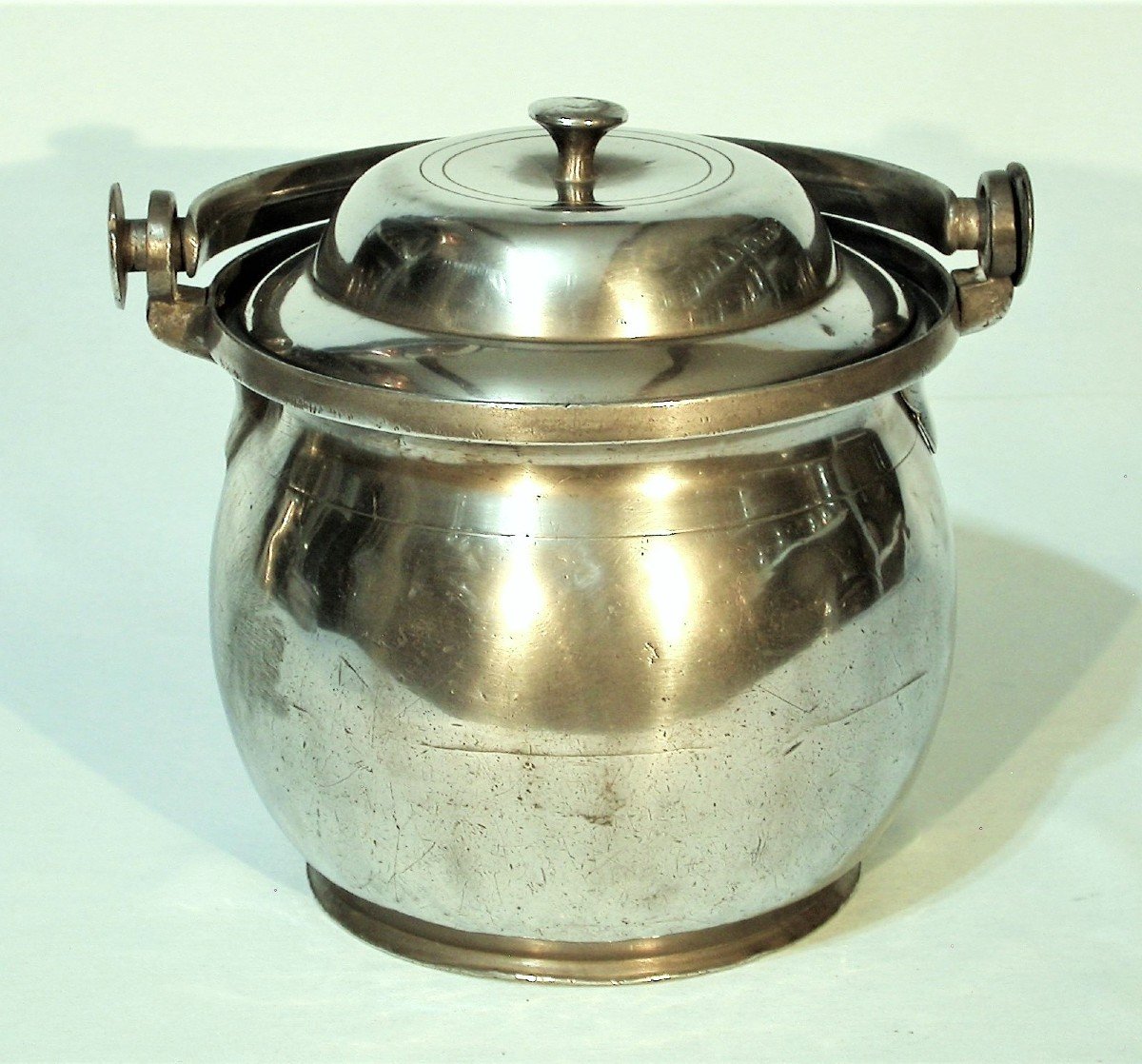 Pewter Dinner Carrier - Ile De France, Circa 1800-photo-1