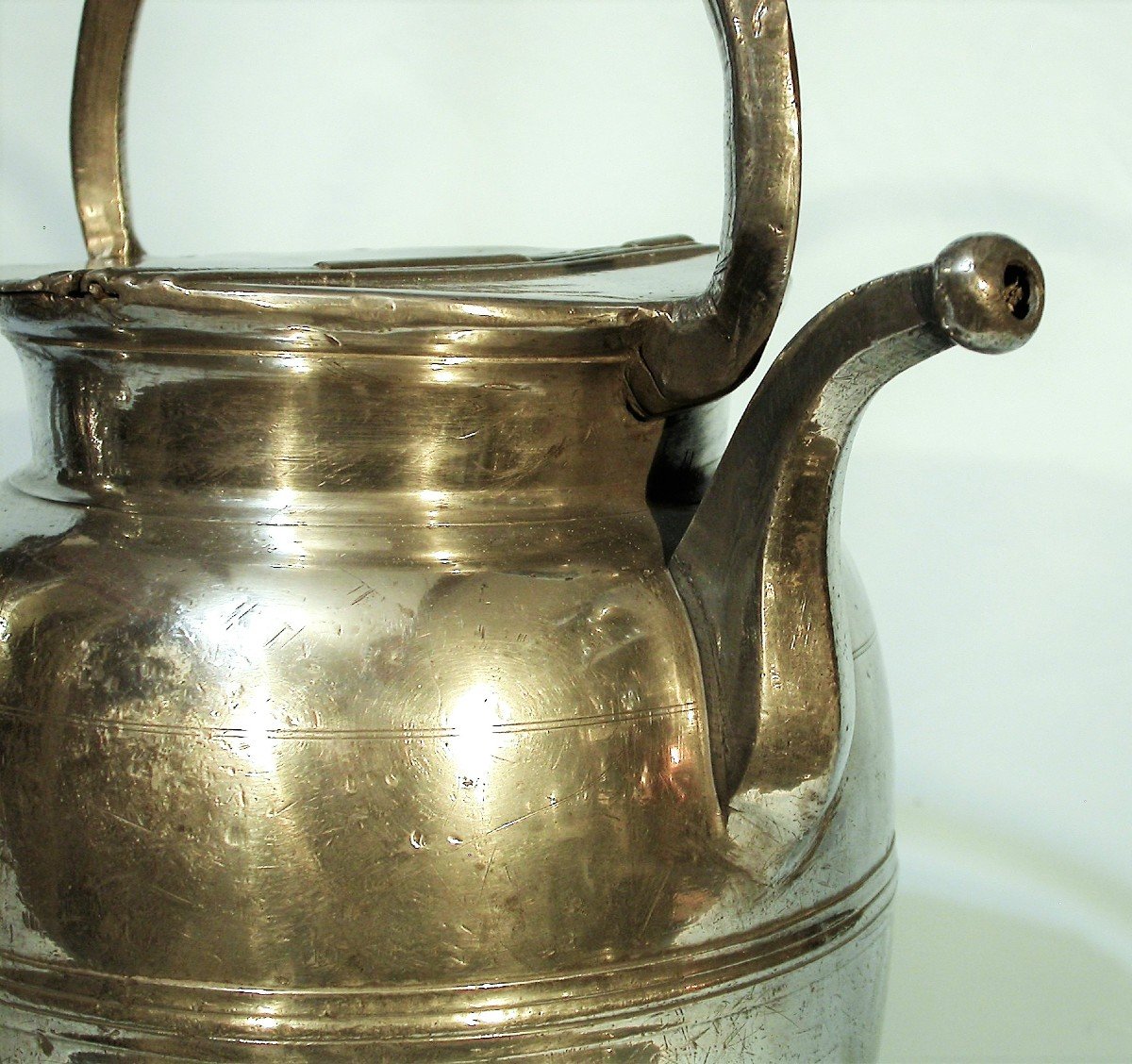 "dourne" In Pewter - Rhone Valley, Early 19th Century-photo-1