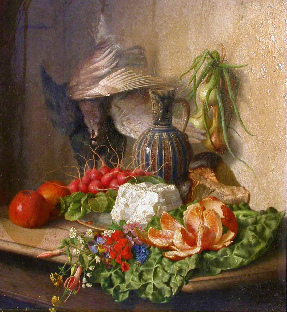 HUILE SUR PANN EAU - NATURE MORTE DE VICTOR JANSSENS-photo-2