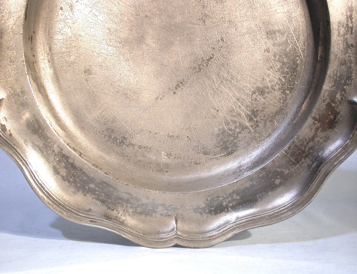 Pewter Dish - Switzerland, XVIII Th C.-photo-3