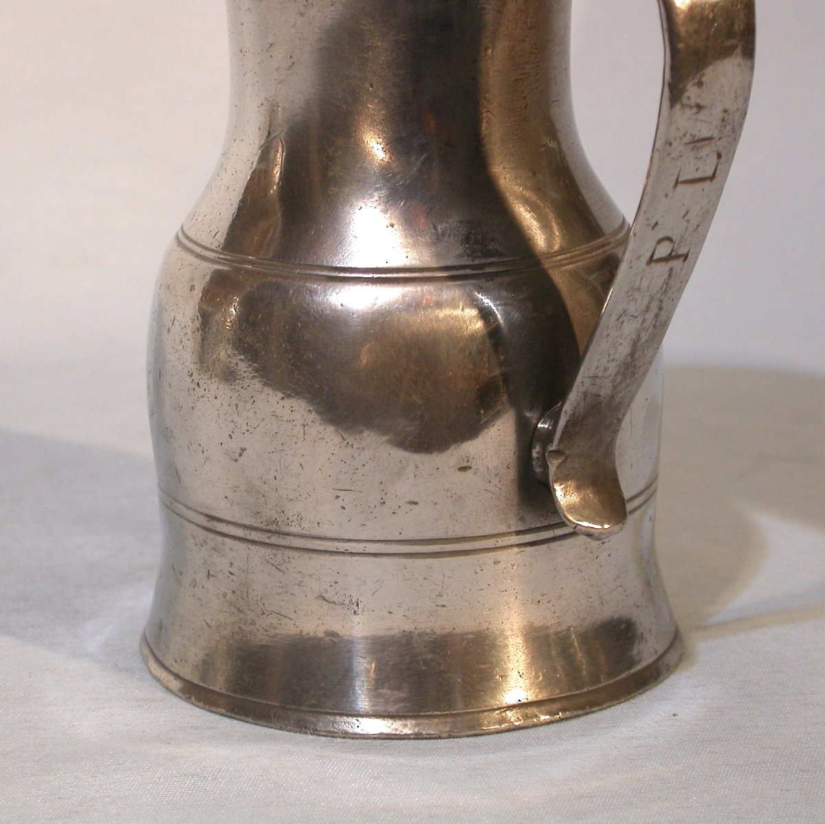 Rare Pewter Wine Pitcher - Orleans, 18th Century-photo-4