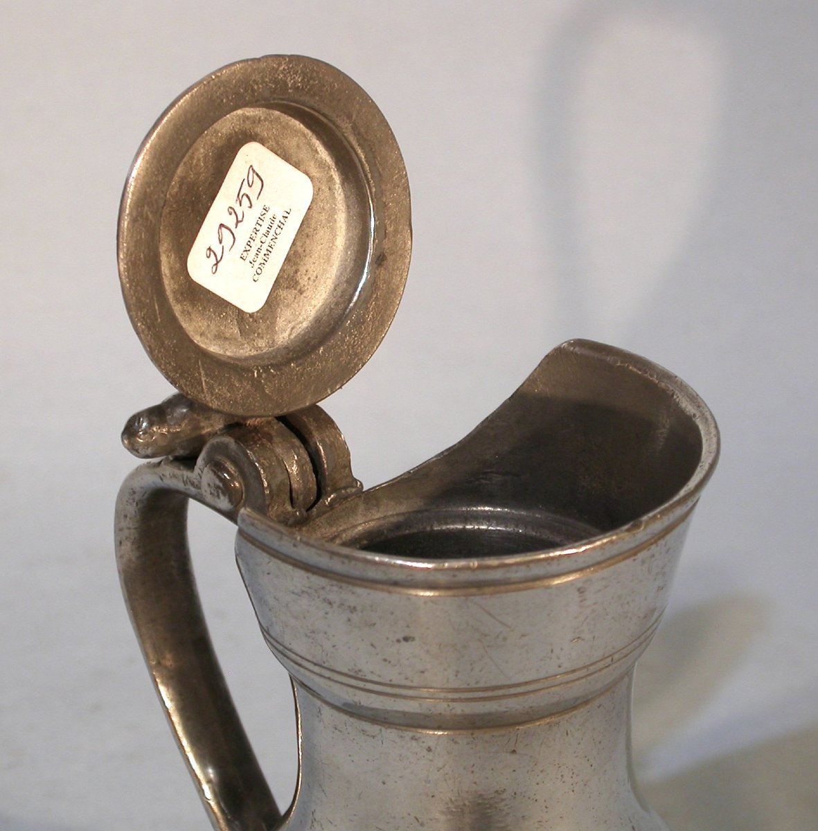 Rare Pewter Wine Pitcher - Orleans, 18th Century-photo-1