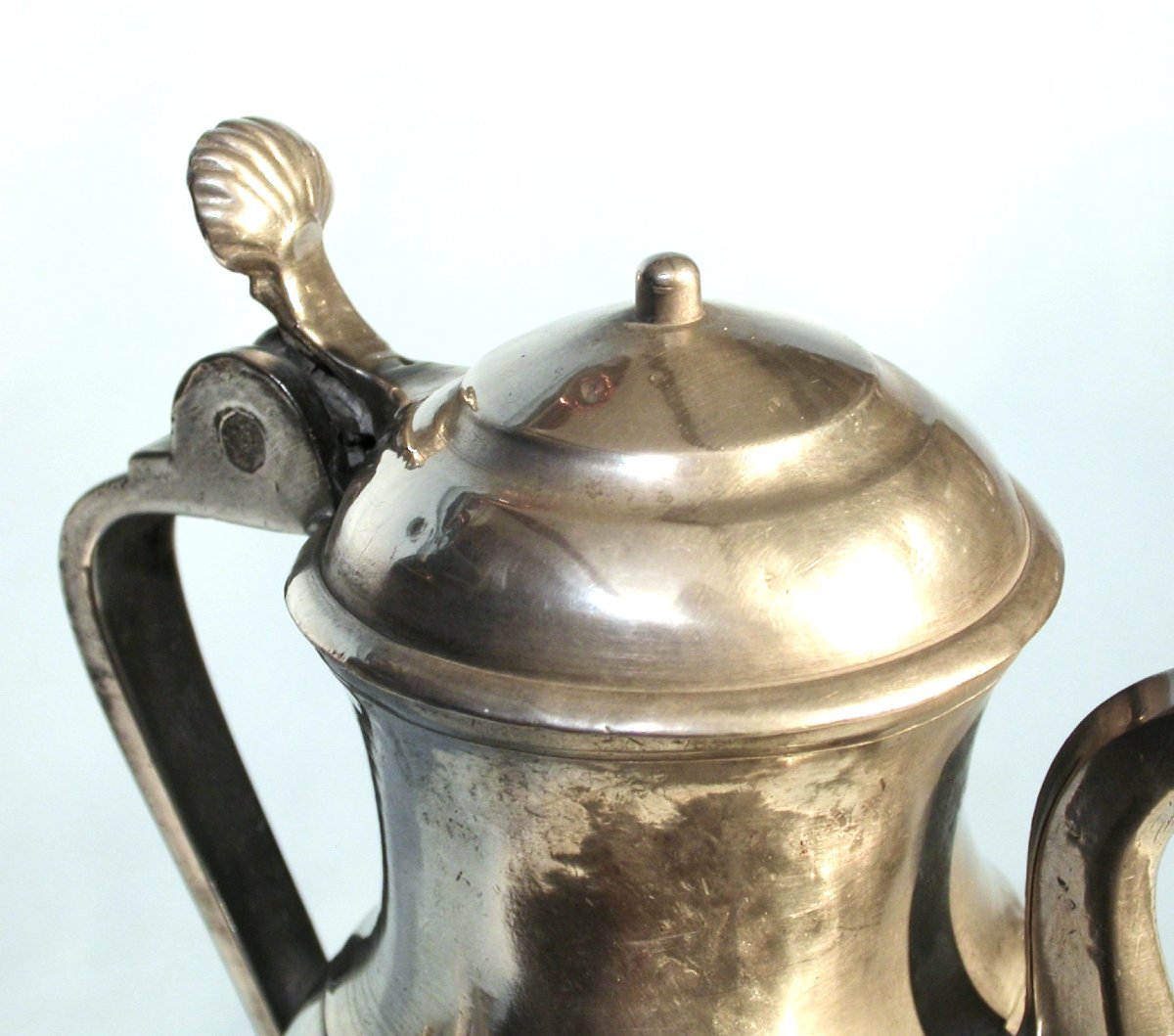 Pewter Oil Jug - Languedoc (nîmes), 19th Century -photo-3