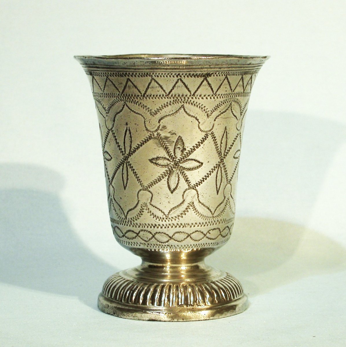 Pewter Cup - Montargis, End Of XVIII Th C.-photo-3