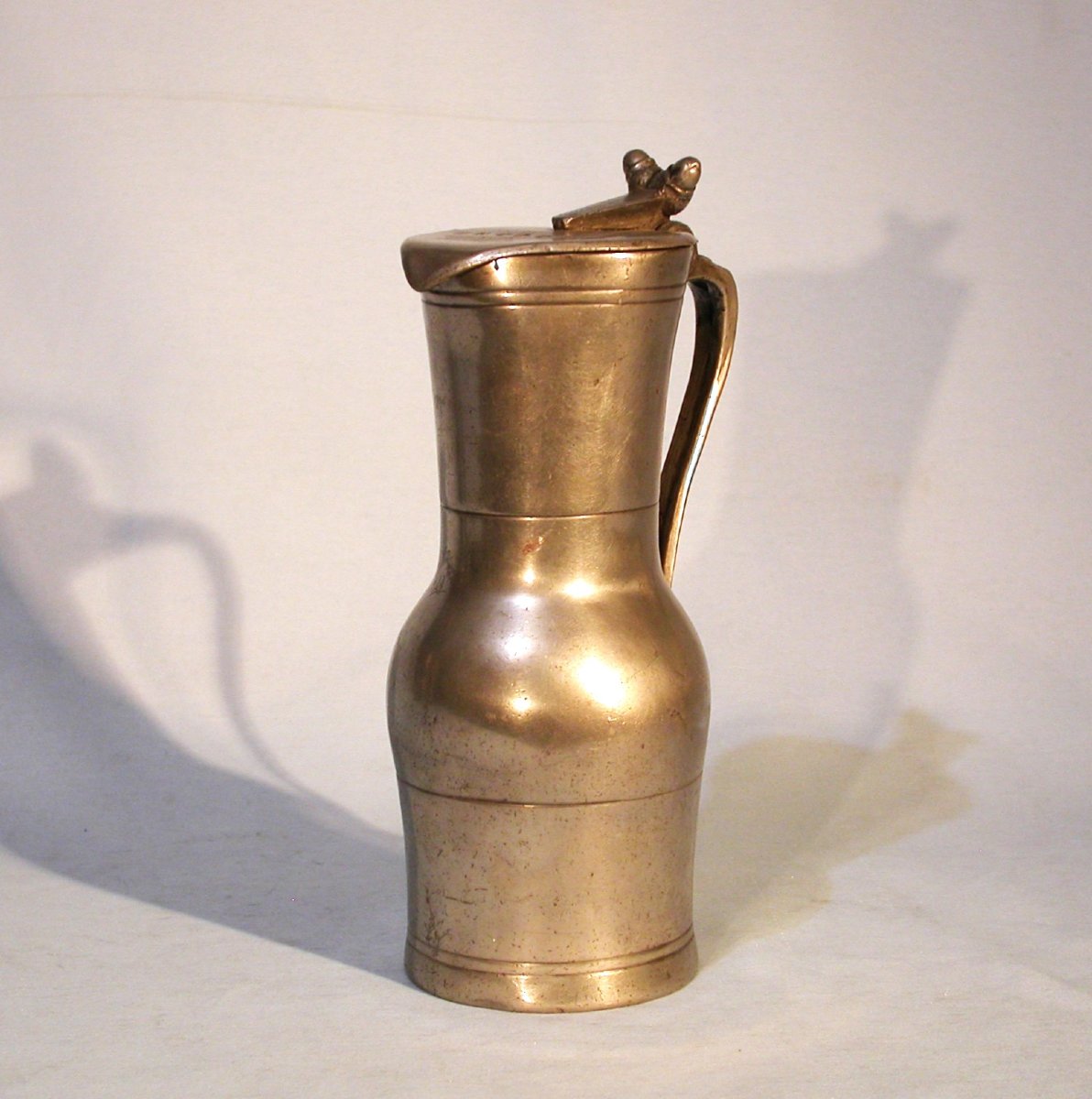 Pewter Wine Pitcher - Champagne, 18th Century-photo-3