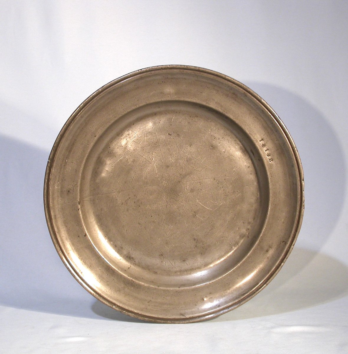 Pewter Dish - Douai, 18th Century-photo-4