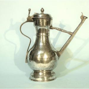 "stegkanne" Ewer In Pewter - Berne, 18th Century