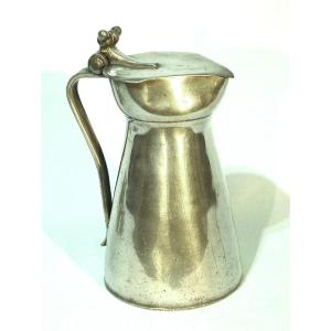 Pewter Wine Pitcher (zinn), Switzerland, 18th Century