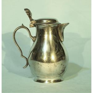 Pewter Wine Pitcher  - Ghent, 19th Century