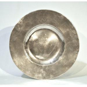 “a La Cardinal” Dish In Pewter - Around 1700