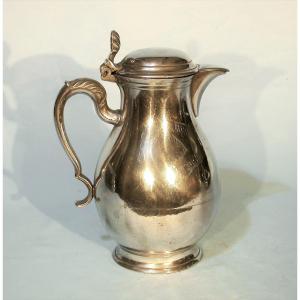 Pewter Wine Pitcher  - Brussels, 19th Century