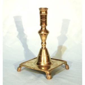 Candle Holder - Brass Torch - Spain, Circa 1700