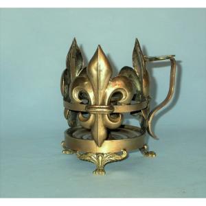 Called “royalistic” Brass Flambeau - 19th Century
