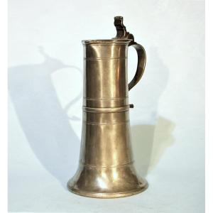 Pewter Wine Pitcher  - Strasbourg, Early 19th Century