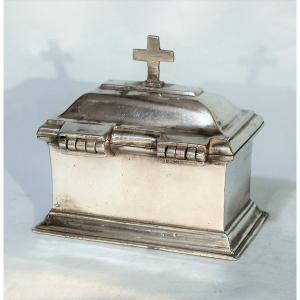 Pewter Liturgical Box - Paris, 18th Century