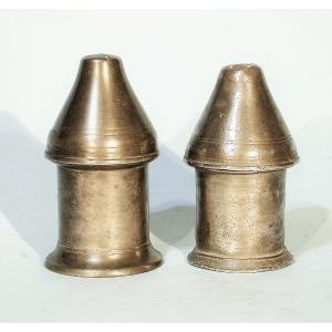 Two Pewter Sprinklers, 19th Century