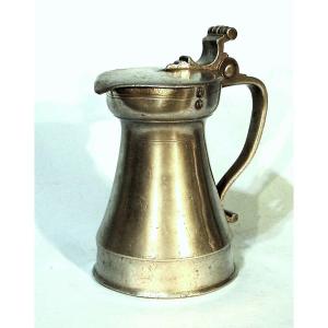 Very Rare Pewter Pitcher - Lyon, 17th Century