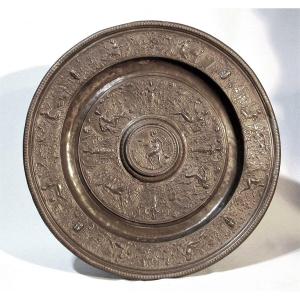 * Pewter Dish "temperance" - Nuremberg, Before 1619