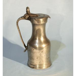 Pewter Wine Pitcher - Caudebec-en-caux, 18th Century