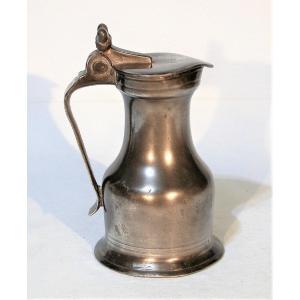 Pewter Wine Pitcher - Pont-audemer, 18th Century