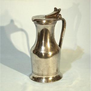 Pewter Wine Pitcher - Dieppe, 18th Century