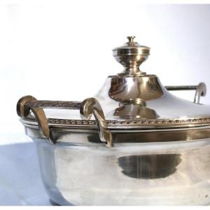 Pewter Vegetable Dish - Strasbourg, End Of The 18th Century