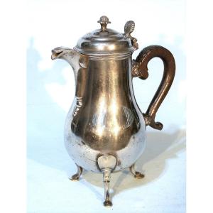 Rare Pewter Jug - Salins-les-bains, End Of The 18th Century