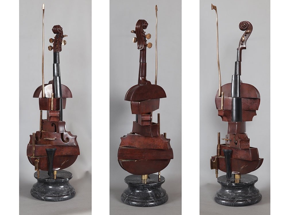 ARMAN  1928/2005, Bronze, Violon Spirale-photo-2