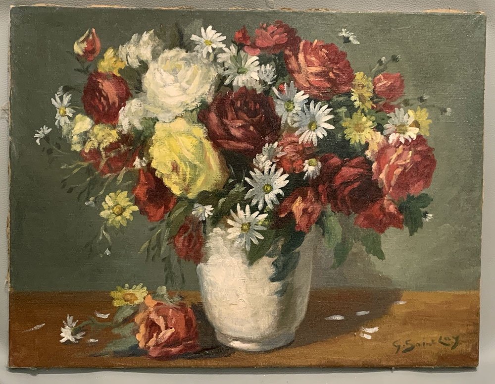 Flowers, Signed: G. Saint Lay, Circa 1900, French School