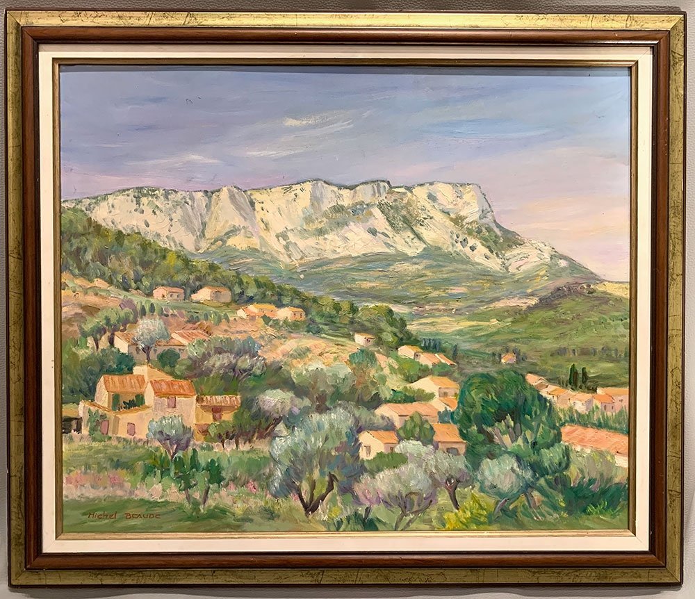 Le Mont Coudon à Toulon, de Michel Beaude, daté de 1991, paysage Provençale