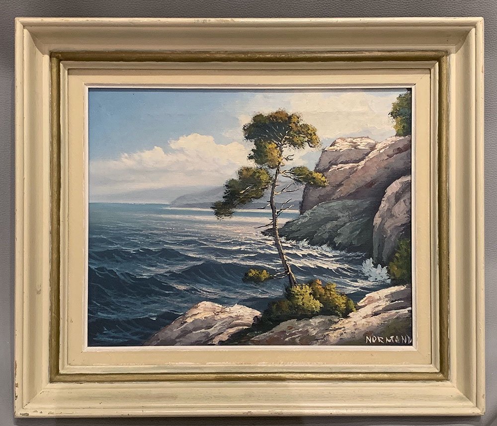 Marine, Raymond Normand 1919/2000, Paysage de la Côte Bleue, en Provence