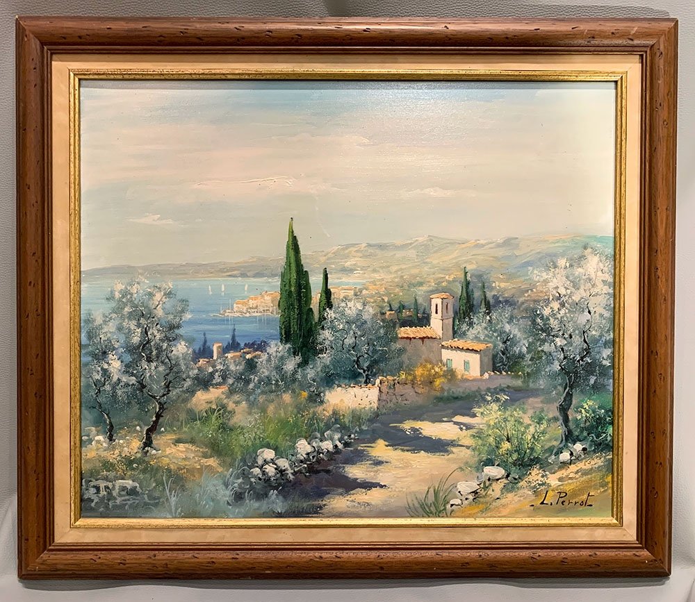 Provence, signé Léon Louis Perrot 1892/1971, Paysage de Cassis