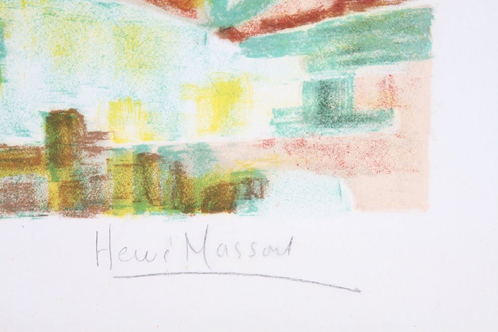 Lithographie Hervé Massond, signée au crayon par L’artiste et E.A. -photo-2