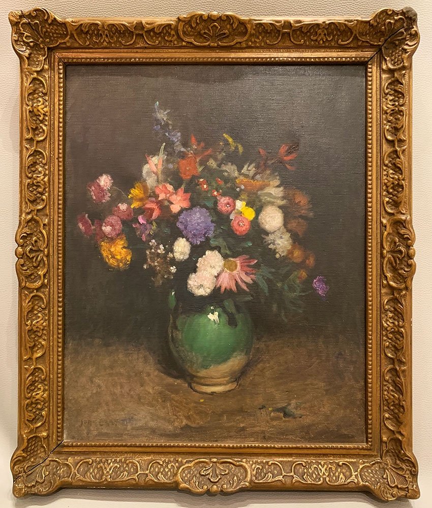 Bouquet de fleurs, daté de 1940, Ecole Anglaise