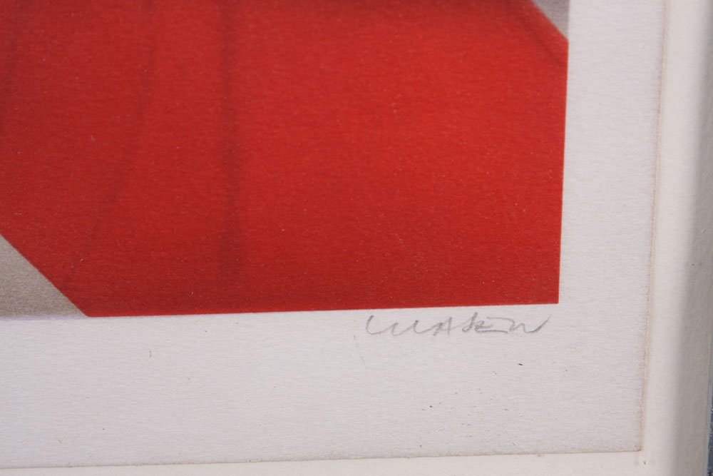 Lithographie Peter Klasen, signée au crayon par l’artiste Et 11/90 -photo-2