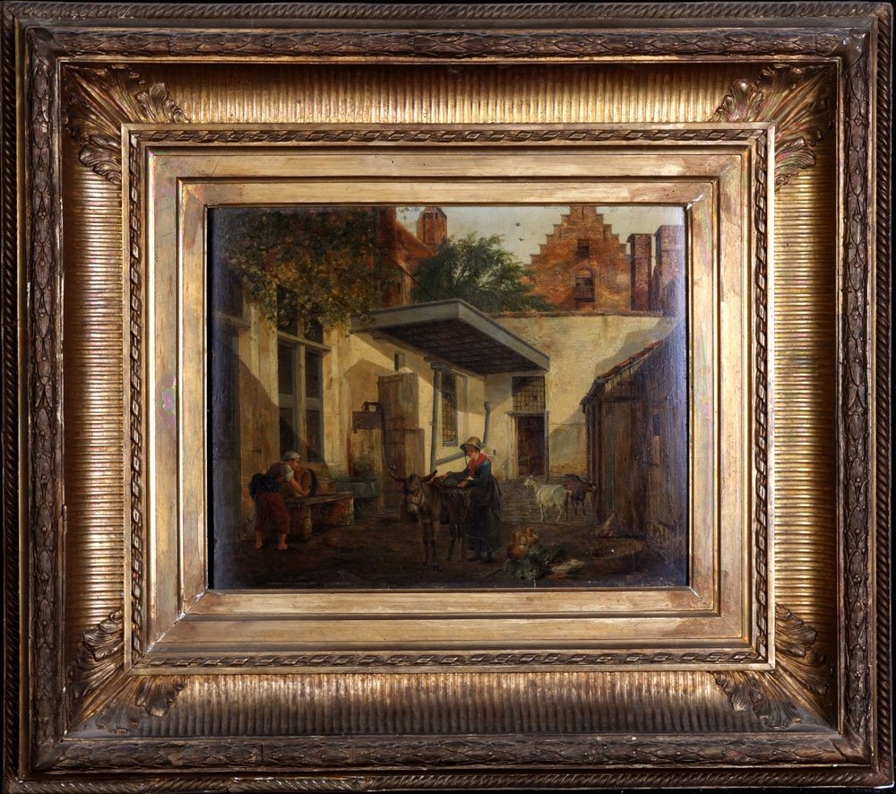 Eugène Verboeckhoven 1798/1881 et Peter Frans Noter 1779/1842,  Ecole Hollandaise Début XIX°