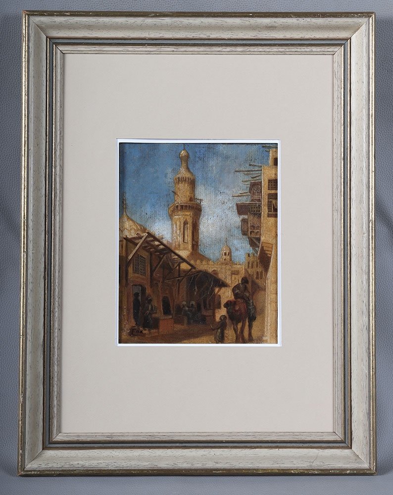 Orientalist Painting Signed: Fox, Late 19th / Early 20th Century-photo-2