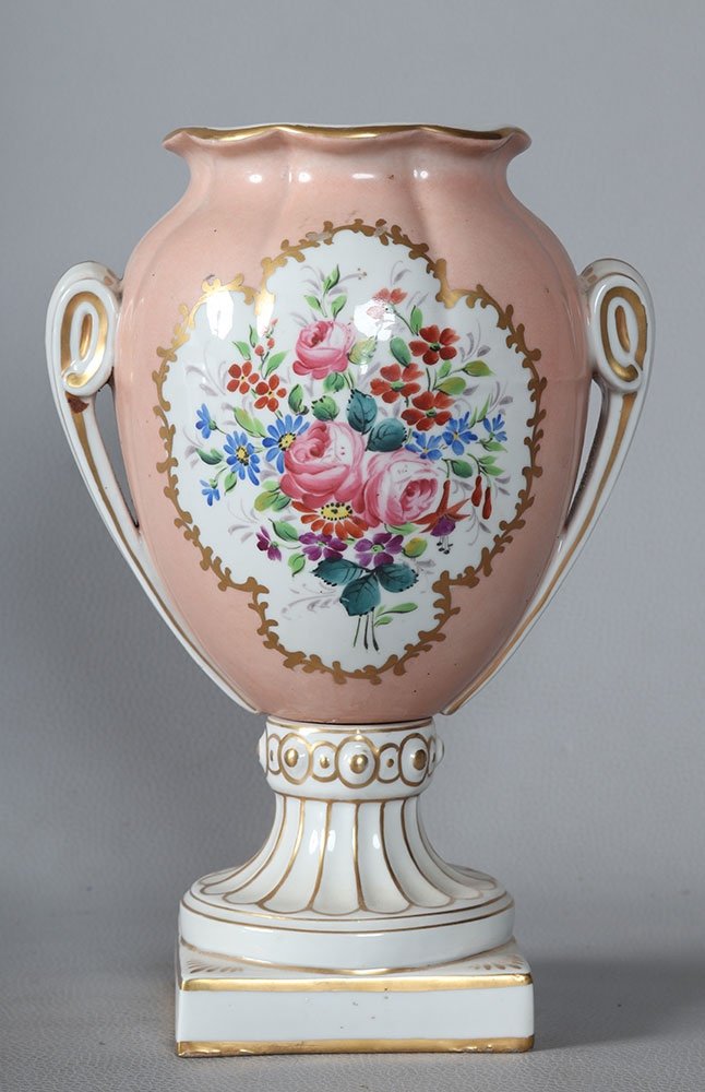 Vase porcelaine d’Epoque Empire, 28 cm-photo-2