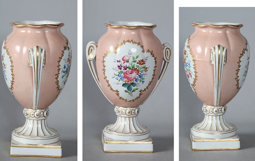 Vase porcelaine d’Epoque Empire, 28 cm-photo-3