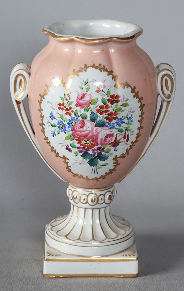 Vase porcelaine d’Epoque Empire, 28 cm