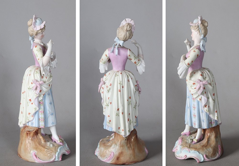 Young Porcelain Woman, Stamp: Sevre, Height: 27 Cm-photo-3