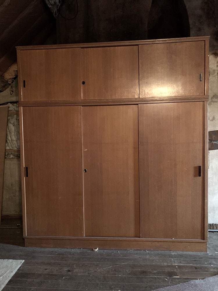 Large 1960 Wardrobe, Height: 2.42 M.-photo-3