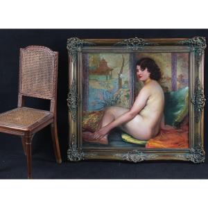 Nude From 1944, 112 Cm, Signed: Emile Van Damme, 
