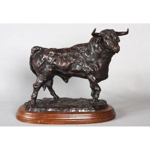 Bronze Bull, Early 20th Century, Bullfighting, Signed.